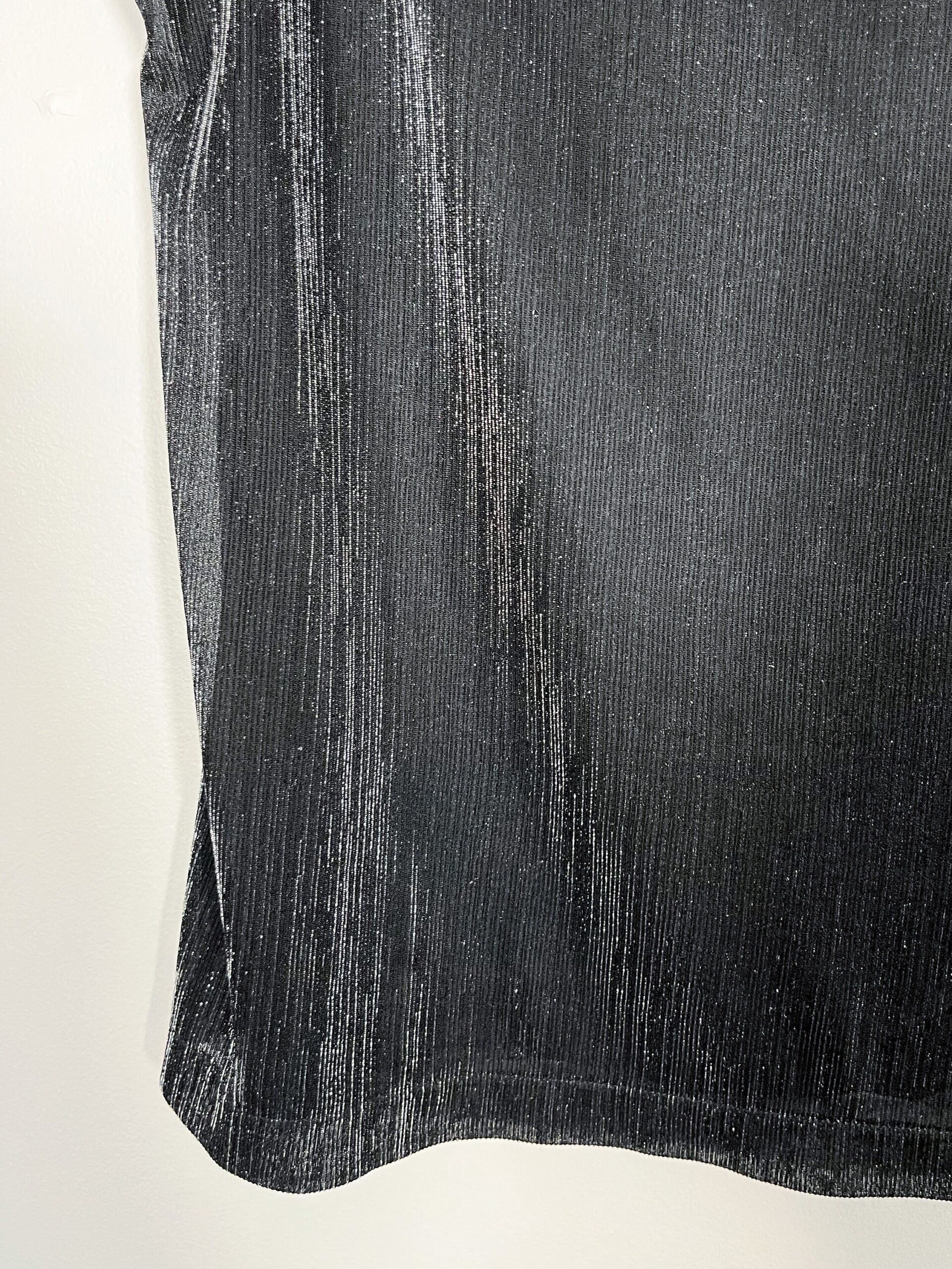 Vintage Chagall black and silver metallic sleeveless shirt